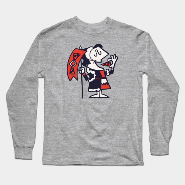 Little Solus's Pizza Long Sleeve T-Shirt by retrotv5000